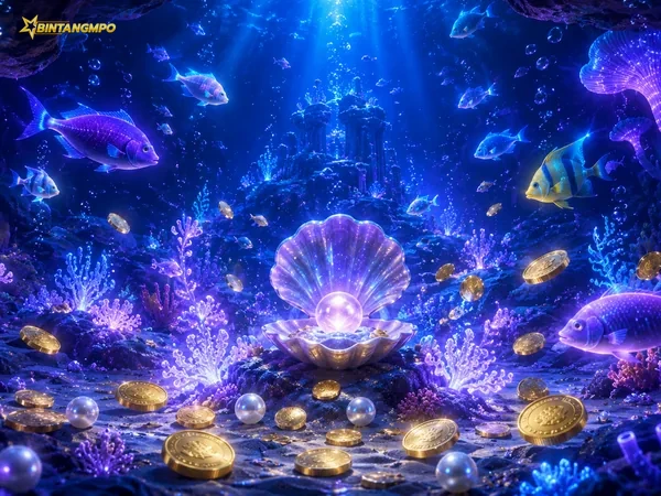 Tampilan permainan King of Fishing dengan suasana bawah laut